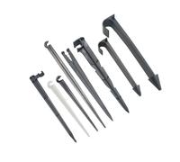 Xjpocdbjhe Supporto for Tubo da Giardino da 1/8 1/4 3/8 1/2 3/4 Pollici Supporto for Tubo in PE da 16 mm 20 mm Supporto for ugello for Tubo da 3/5 4/7 8/11 10 Pezzi(Gold)