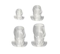 XJPXFQ Set di 4 plug anali cavi set di plug anali, tunnel anale S/M/L/XL plug anali plug cavo speculum anale espansione vaginale doccia anale SM giocattolo del sesso for uomini donne