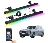 XJPZFC Pedane Laterali elettriche retrattili compatibili con BMW X7 2019-2025 | Pedane Laterali Antiscivolo con Apertura Automatica Ruota a Ruota, Barre Laterali in Alluminio aeronautico(with Light)