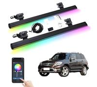 XJPZFC Pedane Laterali elettriche retrattili compatibili con Mercedes-Benz GLK 200 260 300 2013-2018 | Barre Laterali Antiscivolo con Estrazione Automatica Ruota a Ruota(Without Light)