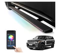 XJPZFC Pedane laterali elettriche retrattili compatibili con Range Rover Long LWB 2017-2019 | Pedane laterali antiscivolo con apertura automatica barre laterali in ruota a ruota(Without light)
