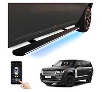 XJPZFC Pedane laterali elettriche retrattili compatibili con Range Rover LWB 2020-2022 | Pedane laterali antiscivolo con apertura automatica, barre laterali da ruota a ruota(Wihtout light)
