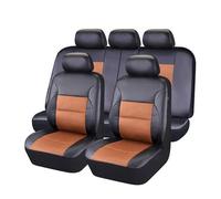 XJQHK 9 Pezzi Auto Set Coprisedili per Hyundai Coupe 2004-2006, Cuscino del Sedile Traspirante Antiscivolo Impermeabile, Copri Sedili Auto,C Brown