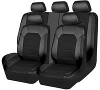 XJQHK 9 Pezzi Auto Set Coprisedili per Mercedes Benz Classe C C220 W203/C350 W203 2000-2007, Cuscino del Sedile Traspirante Antiscivolo Impermeabile, Copri Sedili Auto,Black/A