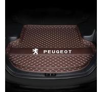 XJQHK Auto Pelle Tappetini Bagagliaio per Peugeot 208 2013 2014 2015 2016 2017 2018, su Misura Vasca Baule Tappeto Fodera Bagagli Tappetino Antiscivolo Accessori,Normal-D Brown