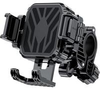 XJQHK Porta Cellulare Moto per Peugeot Vogue 2008-2016, 360° Rotabile Antivibrazione Supporto Telefono Moto,A Handlebar Model
