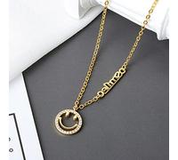 XJruixi 925 Stamp Smiley Face Collana Fashion Luxury Sparkling Zircone Clavicle Chain Bride Jewelry Regali per Le Donne