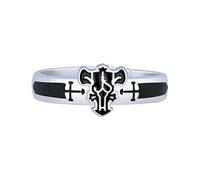 XJruixi Anime Black Clover Quartet Knights Ring Demon Asta Cosplay Adjustable Opening Rings Unisex Jewelry Prop Accessories