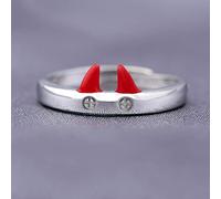 XJruixi Anime Chainsaw Man Ring Power Cosplay Blood Demon Unisex Adjustable Opening Rings Jewelry Accessories Gift