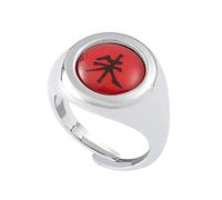 XJruixi Anime N-A-R-U-T Akatsuki Secret Organization Ring 1 Set of 10 Adjustable Size Cosplay Rings Men And Women Trend Gift Jewelry