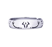 XJruixi Ryomen Sukuna Ring Metal Opening Adjustable Unisex Rings Jewelry Anime Cosplay Prop Accessories Gift