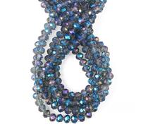 XJSDI 252-640PCS Perline di Cristallo sfaccettate 2-8MM, Perline di Vetro placcate Colorate per la creazione di Gioielli Fai-da-Te, creazione di Braccialetti e collane