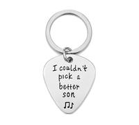 XJSDI Non Potevo Scegliere Un Papà/Fratello/Figlio Migliore 4PCS Rock Punk Plettro per Chitarra Portachiavi Plettro Pendente per Gli Amanti del Basso Elettrico Ukulele