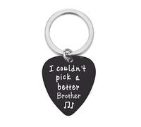 XJSDI Non Potevo Scegliere Un Papà/Fratello/Figlio Migliore 4PCS Rock Punk Plettro per Chitarra Portachiavi Plettro Pendente per Gli Amanti del Basso Elettrico Ukulele