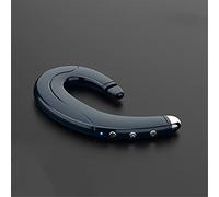 XJST Cuffie di Conduzione Ossea, Tappo Auricolari Bluetooth, con Microfono su Misura, Risposta A Cuffia Telefonica per La Guida in Esecuzione per La Guida Escursionistica,Blu,Binaural