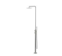 XJTNLB Colonna Doccia da Esterno Piscina Doccia da Terra Giardino con Soffione Doccia a Getto Superiore