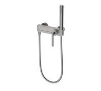 XJTNLB Miscelatore a Muro Vasca da Bagno con Doccetta Grigio Pistola Rubinetto per Vasca da Bagno a Muro Bocca Girevole Di 90°