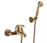 XJTNLB Rubinetto Vasca da Bagno con Doccetta Antico a Parete Miscelatore Monocomando Doccia Rubinetti Vintage Doccino