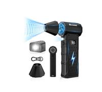 XJUGEZ Elettrico Rimuovi Polvere,4 Velocità Aria Compressa Elettrico con 2 LED&Schermo,Mini Soffiatore a Batteria Portatile come Bomboletta Aria Compressa,130000RPM Air Duster per PC,Tastiera,Auto-04