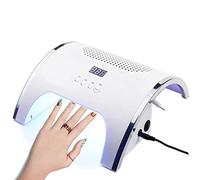 XJZHANG Aspirapolvere per Unghie Manicure Dust 2 Ventole Collettore di Polveri per Unghie, 80W UV LED Lampada per Asciugare Le Unghie a Basso Rumore per Unghie Acriliche per Smalto Gel UV