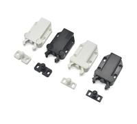 XK811-2 Tipo nascosto Grande Nero Bianco Premere il fermaporta in plastica Un interruttore a chiave (XK811-2B1)