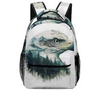 XKASKDFKE Aquila artistica Zaino Animali Per Adolescenti Zainetto Zaini Scuola Borse Da Scuola Scuola Bambine E Ragazze One Size