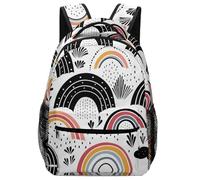 XKASKDFKE Bellissimo arcobaleno Gree Zaino A Tracolla Scenari meravigliosi Per Adolescenti Zainetto Design Ergonomico Sacchetti Di Scuola Per Bambini E Bambine Regalo One Size