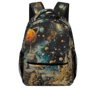 XKASKDFKE Bello universo Zaino Scolastico Universe Zainetto Design Ergonomico Borse Da Scuola Per La Scuola E I Viaggi One Size