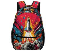 XKASKDFKE Razzo cool Zainetti Veicolis Zainetto Design Ergonomico Borsa Scuola Per Bambini Borse Per Scuola Zaino One Size