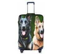 XKBFKLKMC Copertura per valigia, motivo: cane pastore tedesco, protezione per valigie, lavabile, elastica, per trolley da viaggio, adatta per bagagli da 45,7 a 81,7 cm, 3D, S, Organizer per borse