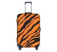 XKBFKLKMC Copertura per valigie arancione tigre leopardata copertura per valigie bagagli lavabile copertura elastica per trolley da viaggio adatta per bagagli da 45-81 cm, 3D, L, Organizer per borse