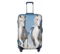 XKBFKLKMC Copertura per valigie cavalli che corrono arte per valigie, protezione per bagagli, lavabile, elastica, per trolley da viaggio, adatta per bagagli da 45-81 cm, 3D, L, Organizer per borse