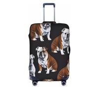 XKBFKLKMC Copertura per valigie con bulldog inglesi per valigie, protezione per bagagli, lavabile, elastica, per trolley da viaggio, adatta per bagagli da 45-81 cm, 3D, XL, Organizer per borse