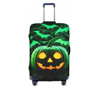 XKBFKLKMC Copertura per valigie con fantasma verde horror Halloween bagagli valigia protezione bagagli lavabile copertura elastica per carrello da viaggio copertura protettiva per bagagli da 45-81 cm