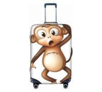 XKBFKLKMC Coperture per valigie carino scimmia bagagli valigia protezione bagagli lavabile coperture elastiche viaggio trolley copertura protettiva per bagagli 45-81 cm, 3D, S, Organizer per borse