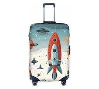 XKBFKLKMC Coperture per valigie Cartoon Rockets Bagagli Valigie Copertura Protettiva Bagagli Lavabile Copertura Elastica per Trolley da Viaggio Adatto per Bagagli da 45-81 cm, 3D, XL, Organizer per