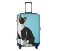 XKBFKLKMC Coperture per valigie per bagagli a forma di gatto, copertura protettiva per valigie, lavabile, elastica, per trolley da viaggio, adatta per bagagli da 45-81 cm, 3D, S, Organizer per borse