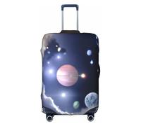 XKBFKLKMC Coperture per valigie Space Planet Bagagli Valigie Copertura Protettiva per Bagagli Lavabile Copertura Elastica per Trolley da Viaggio Adatto per Bagagli da 45-81 cm, 3D, M, Organizer per