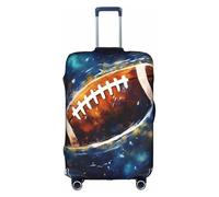 XKBFKLKMC Cover per valigie Galaxy Space Football Bagagli Protezione per valigie Bagagli Lavabile Copertura Elastica per Trolley da Viaggio Adatto per Bagagli da 18-32 Pollici, 3D, L, Organizer per