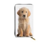XKBFKLKMC Golden Retrievers - Portafoglio lungo da donna, in pelle PU, grande capacità, con cerniera, porta carte, portamonete di credito per tutti i giorni, viaggi, lavoro, affari, 3D, Taglia unica