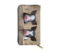 XKBFKLKMC Pig - Portafoglio lungo da donna, in pelle PU, grande capacità, con cerniera, porta carte, portamonete di credito per tutti i giorni, viaggi, lavoro, affari, 3D, Taglia unica, Casual