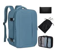 Xkdoai Zaino per Ryanair con Organizer Valigie 3 Pezzi Set Zaino da Viaggio Aereo Bagaglio a Mano Borse da Cabina Aereo Approvato per il volo Rucksack Valigia Zaini