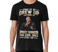 XKDSERTUTK Some of Us Grew Up Listening To Smokey Robinson Tshirt The Miracles Four in BlueBlackS