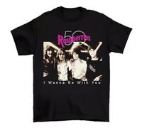XKDSERTUTK The Raspberries Band I Wanna Be with You Song Unisex T-Shirt Best Cool BlackM