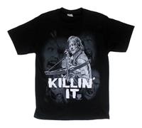 XKDSERTUTK The Waliking Dead Daryl Crossbow Killin IT Men's T Shirt 3 Free Zombie StickersBlackM