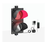 XKEDNMF Lampada da Parete Bicolore Rosso/Verde con Telecomando, segnaletica Stradale a LED Impermeabile IP65, Adatta for Strade, caselli autostradali, indicatori Luminosi.(Red)