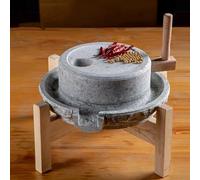 XKEDNMF Mulino a Pietra Fatto a Mano, Disco di macinazione for Uso Domestico, Vecchio Mulino a Pietra, Mulino a Pietra for Cereali(20cm/7.9in)