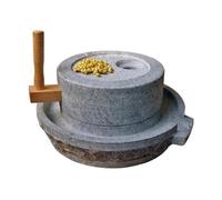 XKEDNMF Mulino a Pietra Manuale Rimovibile Fatto a Mano, Mulino a Mano for Cereali, Mulino a Pietra di Canapa for Uso Domestico, Mulino Vintage Fatto a Mano for macinare i Cereali(25cm/9.8in)