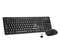 Hamlet Wireless Desktop kit mouse, tastiera italiana wireless 2.4 GHz con nano r