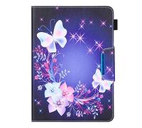 Xkladz Custodia per Tablet 9-11 Pollici Universale Cover a Libro per Samsung Tab 9.6/10.1/10.5, iPad 9.7-11", Lenovo Dragon Touch 10", Fire HD 10, Huawei 10.1-10.8" - Due Farfalle